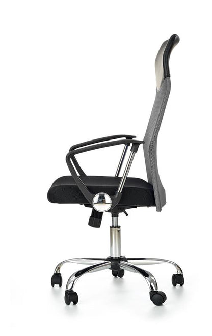 Office Chair Vire | size: Width: 61cm, Height: 120cm, Depth: 63cm | color: Black/Grey | image: 2 | variant: 1005193