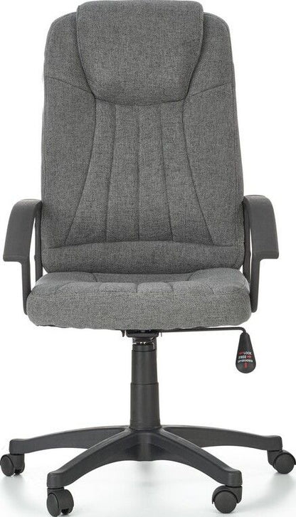 Office Chair West Ballater | size: Width: 61cm, Height: 122cm, Depth: 63cm | color: Gray | image: 4 | variant: 1007105