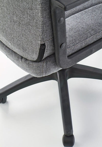 Office Chair West Ballater | size: Width: 61cm, Height: 122cm, Depth: 63cm | color: Gray | image: 5 | variant: 1007105