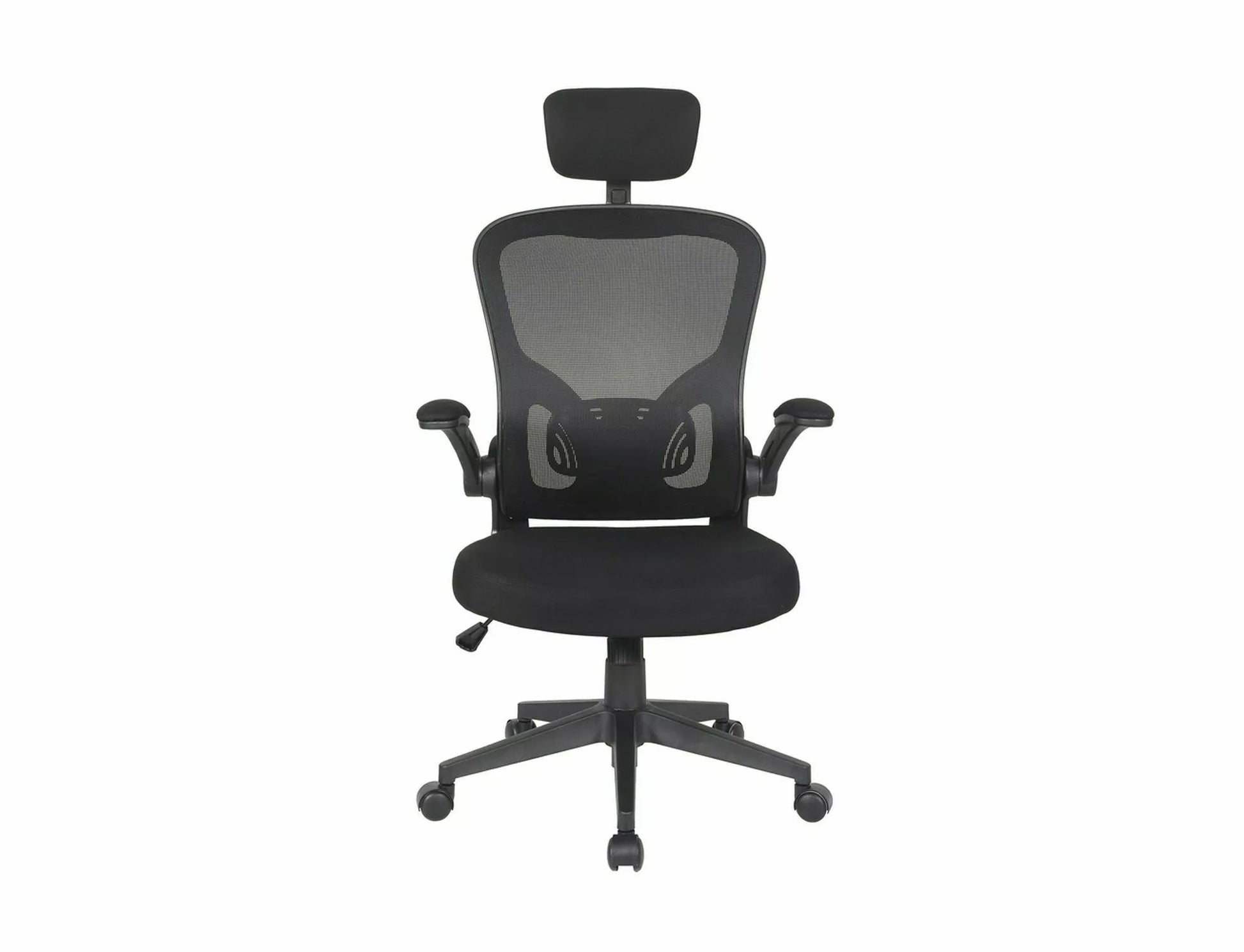 Office Chair West Cancun | size: Width: 66cm, Height: 126cm, Depth: 50cm | color: Black | image: 2 | variant: 1007940