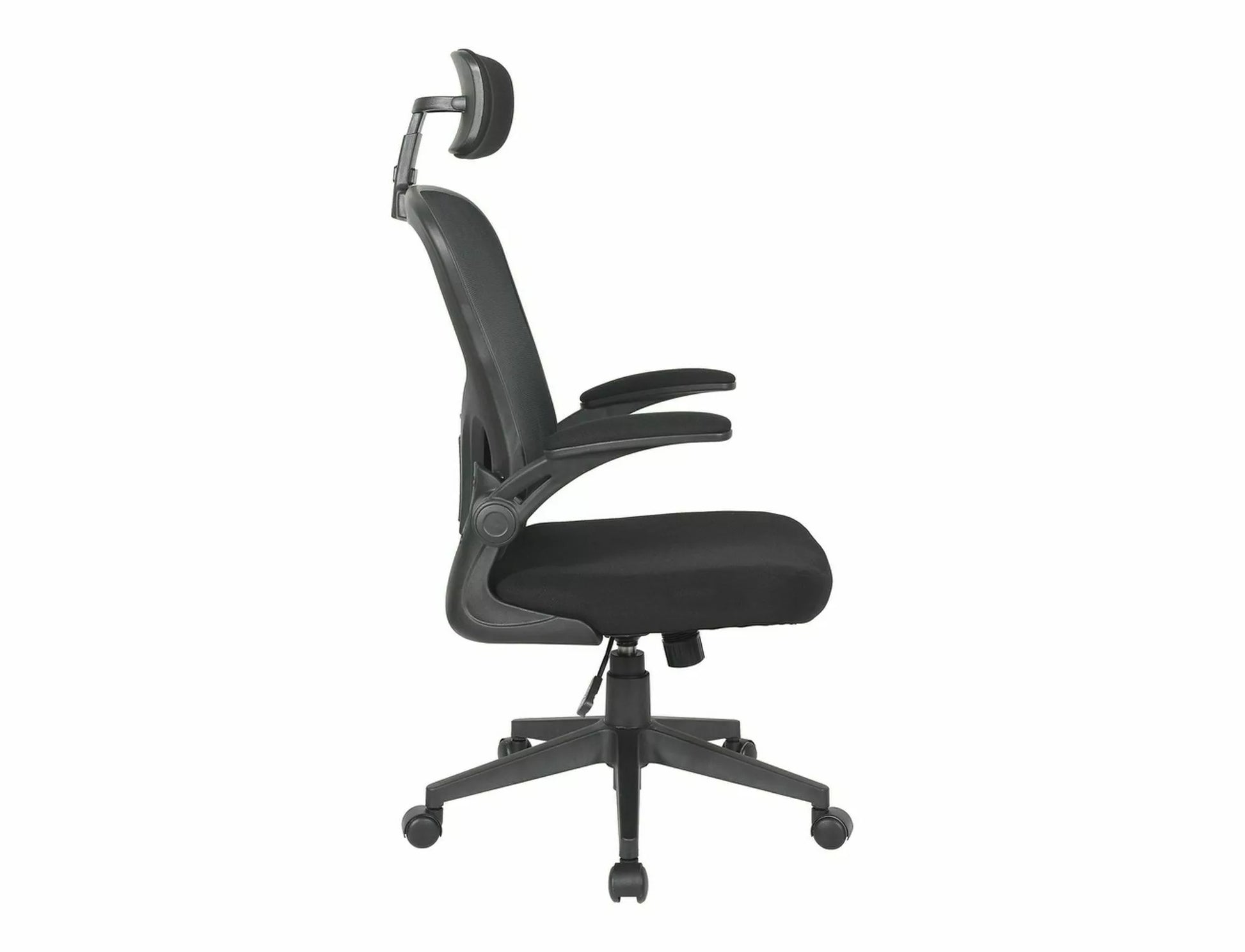 Office Chair West Cancun | size: Width: 66cm, Height: 126cm, Depth: 50cm | color: Black | image: 3 | variant: 1007940