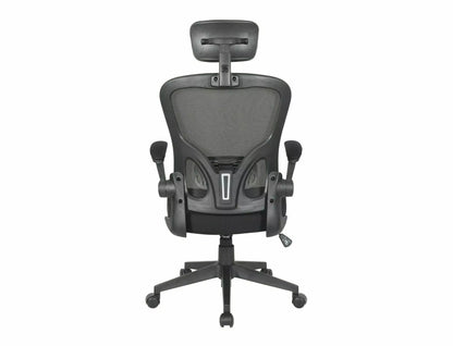 Office Chair West Cancun | size: Width: 66cm, Height: 126cm, Depth: 50cm | color: Black | image: 4 | variant: 1007940