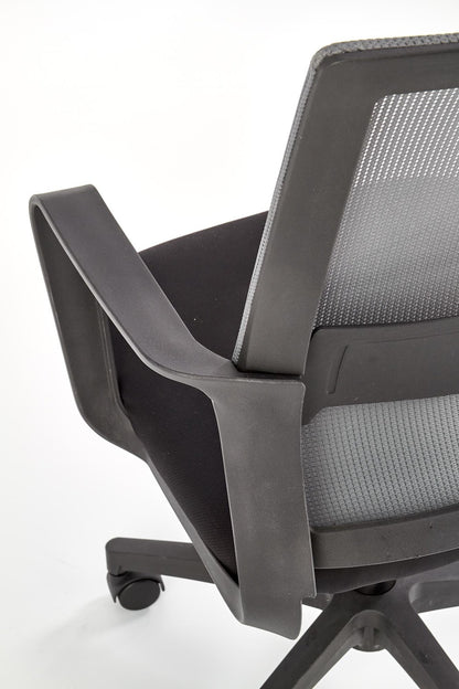 Office Chair West Jekabpils | size: Width: 57cm, Height: 100cm, Depth: 56cm | color: Black/Grey | image: 3 | variant: 1007569