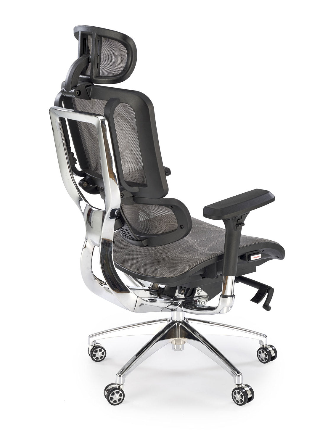 Office Chair West Valmiera | size: Width: 72cm, Height: 139cm, Depth: 70cm | color: Gray | image: 1 | variant: 1007566