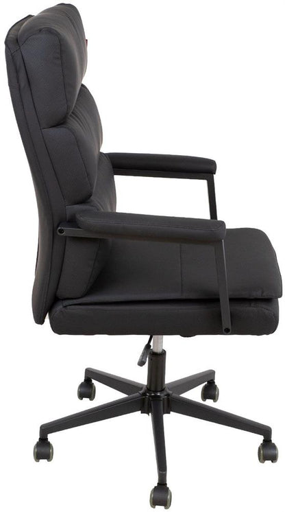 Office Chair Wrexham | size: Width: 65cm, Height: 115cm, Depth: 72cm | color: Black | image: 3 | variant: 1001217