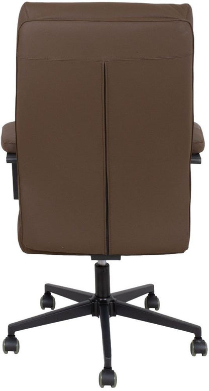 Office Chair Wrexham | size: Width: 65cm, Height: 115cm, Depth: 72cm | color: Brown | image: 4 | variant: 1001218