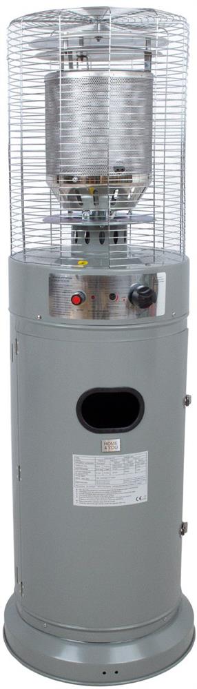 Patio Gas Heater East Ashby | size: Height: 135cm | color: Gray | image: 1 | variant: 1006399