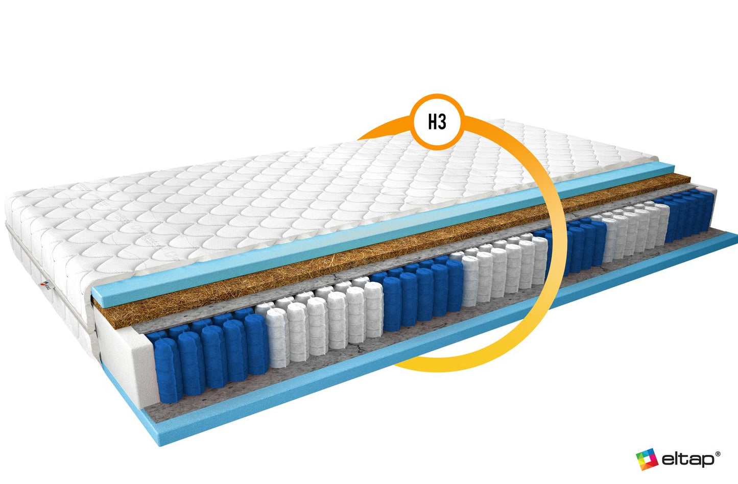 Pocket Spring Mattress Amore 15 | size: Length: 200cm, Width: 140cm | image: 2 | variant: 1013676