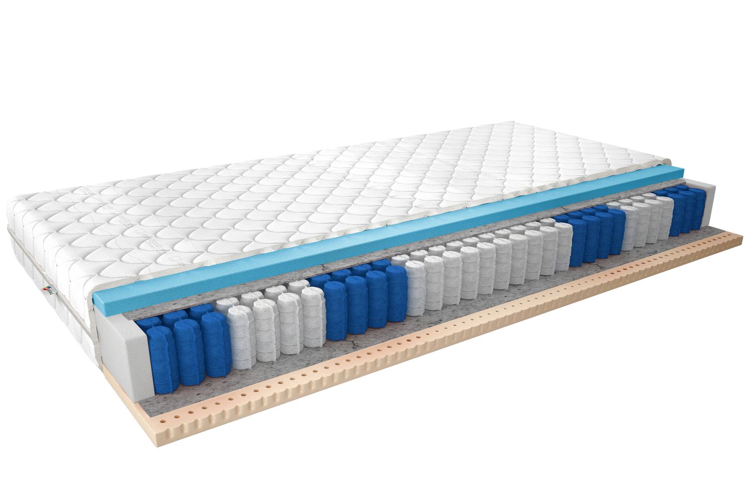 Pocket Spring Mattress Palmo 18 | size: Length: 200cm, Width: 140cm | image: 1 | variant: 1013259