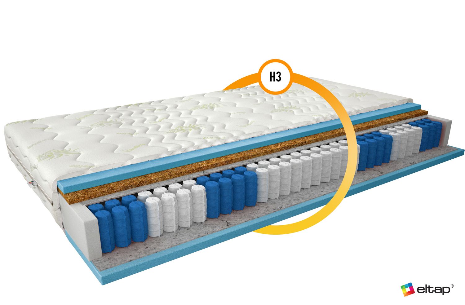 Pocket Spring Mattress Paola 11 | size: Length: 200cm, Width: 120cm | image: 2 | variant: 1013217