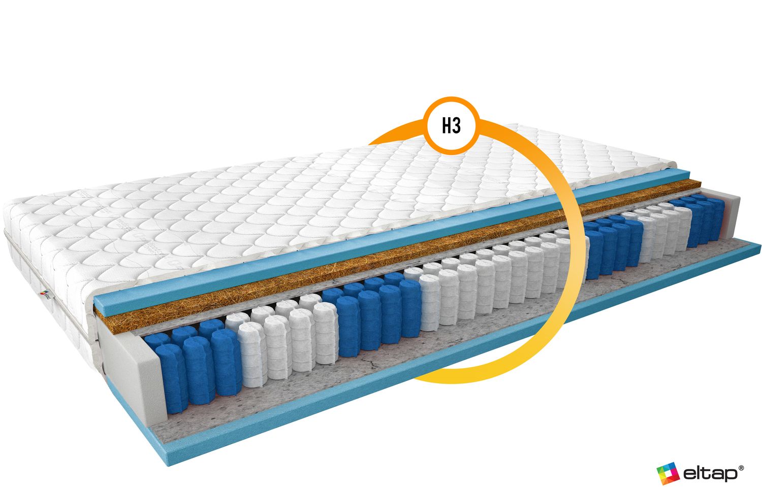 Pocket Spring Mattress Paola 13 | size: Length: 200cm, Width: 120cm | image: 2 | variant: 1013219