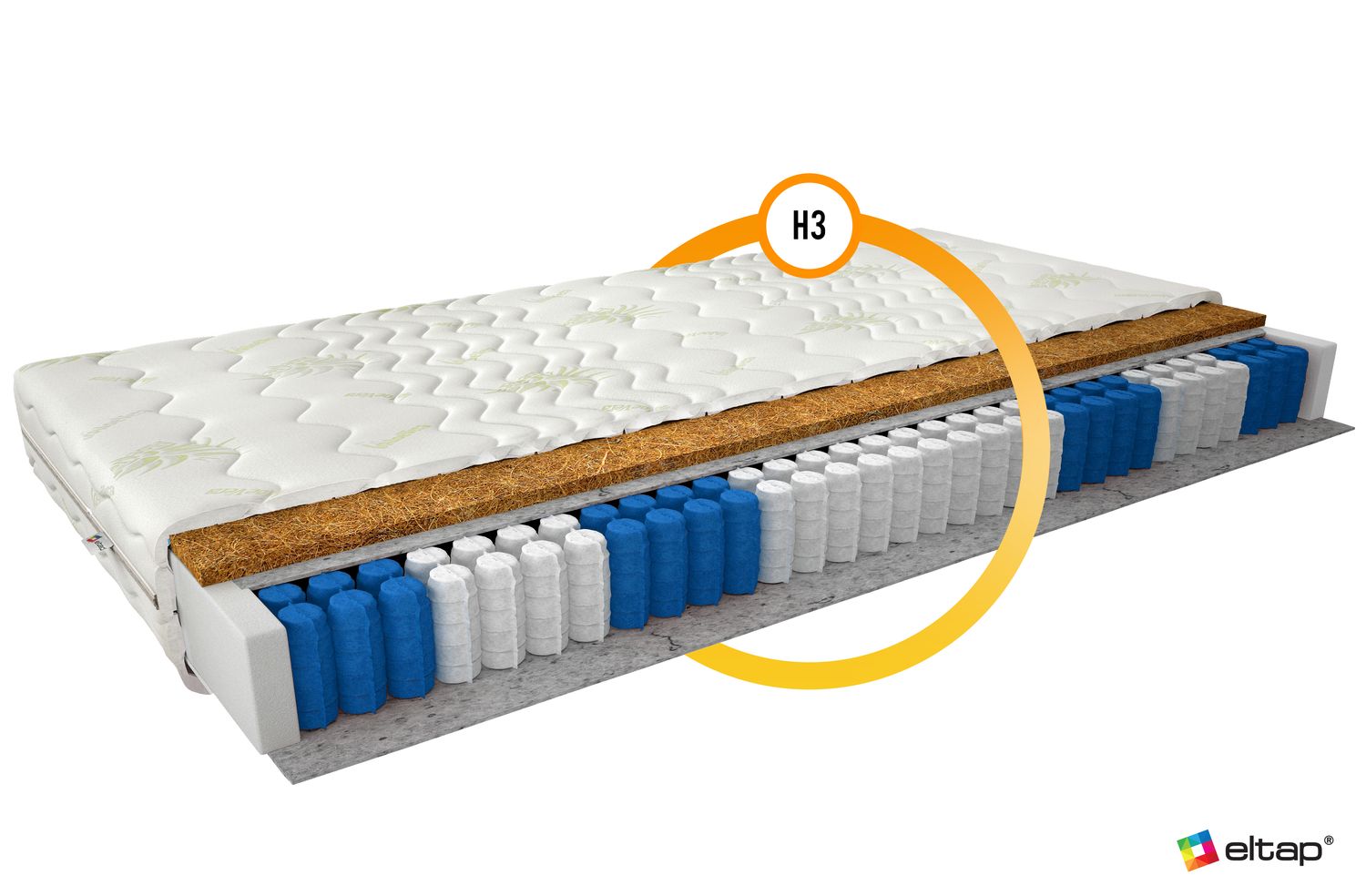 Pocket Spring Mattress Pini 26 | size: Length: 200cm, Width: 180cm | image: 2 | variant: 1013372