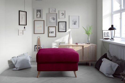 Pouf Asgard | size: Width: 73cm, Height: 73cm, Depth: 48cm | color: Mat/Velvet | image: 1 | variant: 1005740