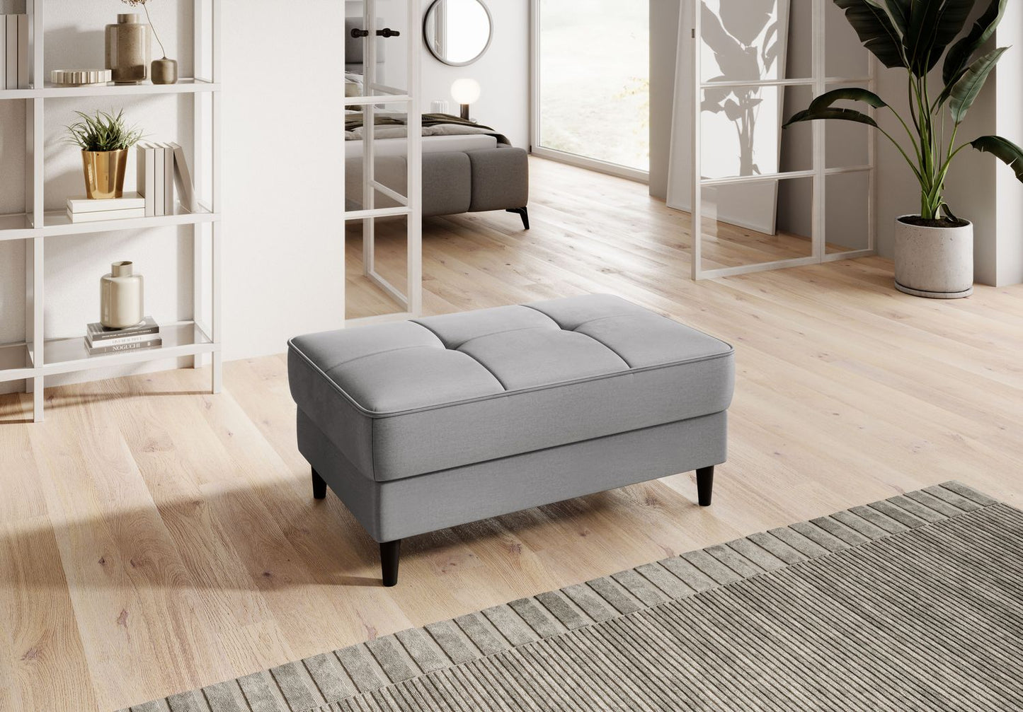 Pouf Bellis | size: Width: 97cm, Height: 42cm, Depth: 62cm | color: Nube | image: 1 | variant: 1005751