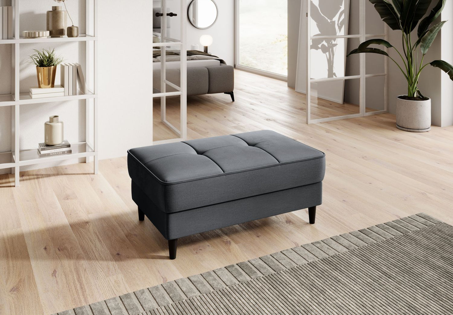 Pouf Bellis | size: Width: 97cm, Height: 42cm, Depth: 62cm | color: Nube | image: 1 | variant: 1005765