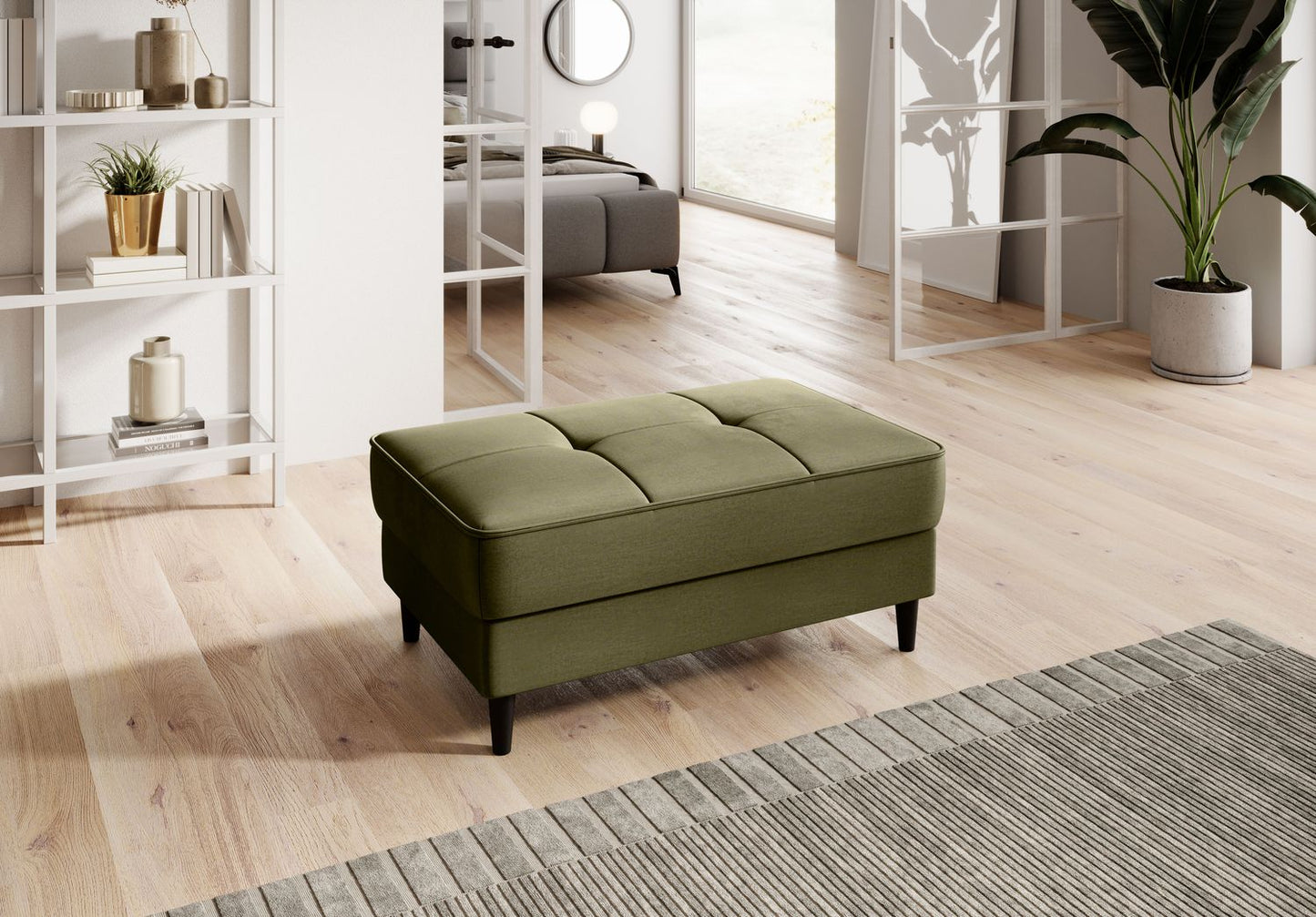 Pouf Bellis | size: Width: 97cm, Height: 42cm, Depth: 62cm | color: Nube | image: 1 | variant: 1005785