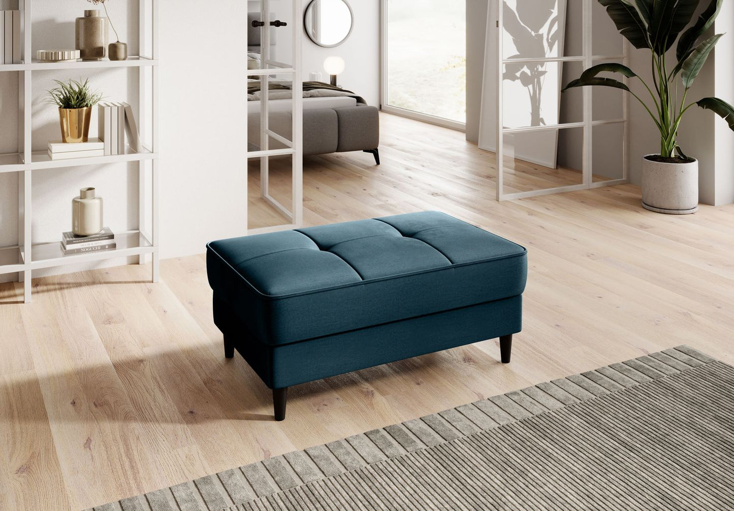 Pouf Bellis | size: Width: 97cm, Height: 42cm, Depth: 62cm | color: Nube | image: 1 | variant: 1005794