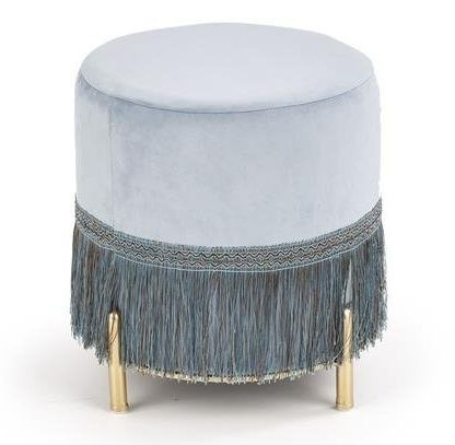 Pouf Cosby | size: Width: 39cm, Height: 39cm, Depth: 39cm, Diameter: 39cm | color: Blue | image: 0 | variant: 1011612
