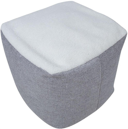 Pouf Ebbw Vale | size: Width: 55cm, Height: 45cm, Depth: 55cm | color: Gray | image: 2 | variant: 1001414