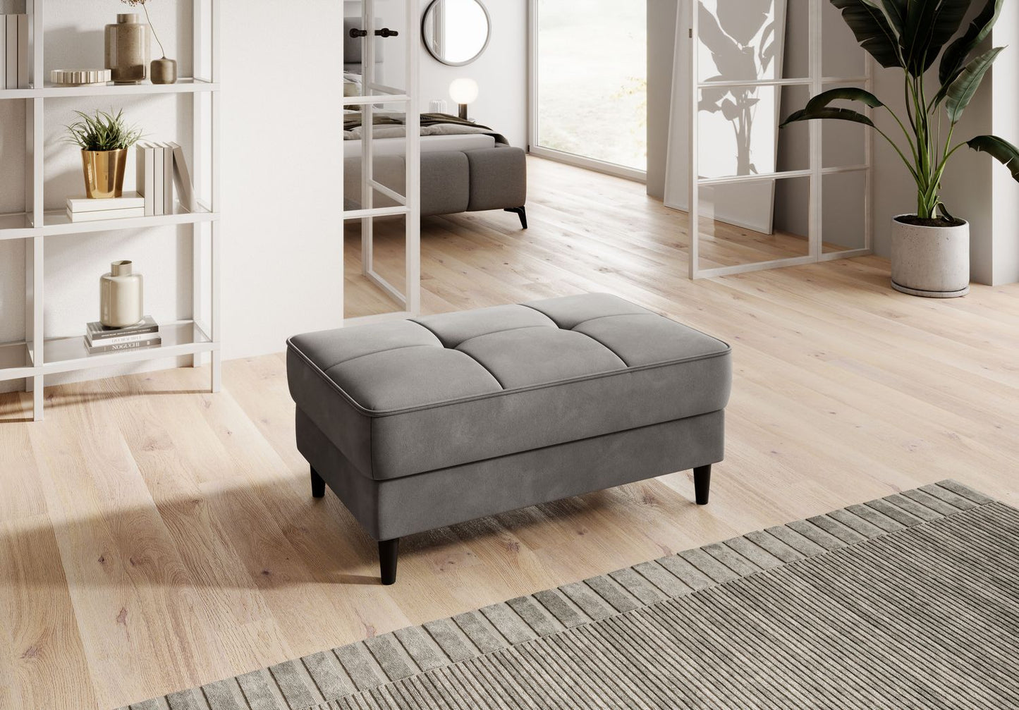 Pouf Hinckley | size: Width: 97cm, Height: 42cm, Depth: 62cm | color: Loco | image: 1 | variant: 1010250