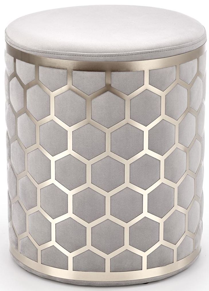 Pouf Imperia | size: Width: 36cm, Height: 44cm | color: Gray | image: 0 | variant: 1003082