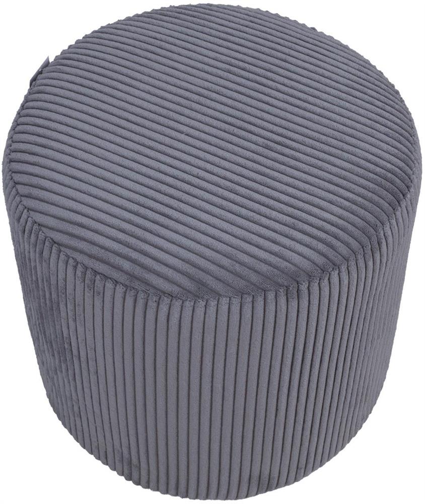 Pouf Ines | size: Width: 41cm, Height: 40.5cm, Depth: 41cm | color: Gray | image: 2 | variant: 1006093