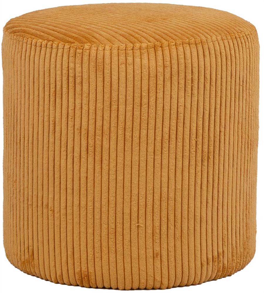 Pouf Ines | size: Width: 41cm, Height: 40.5cm, Depth: 41cm | color: Yellow | image: 1 | variant: 1006091