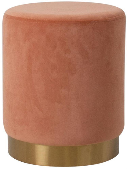 Pouf La Perla | size: Width: 35cm, Height: 42cm, Depth: 35cm | color: Coral | image: 1 | variant: 1006105
