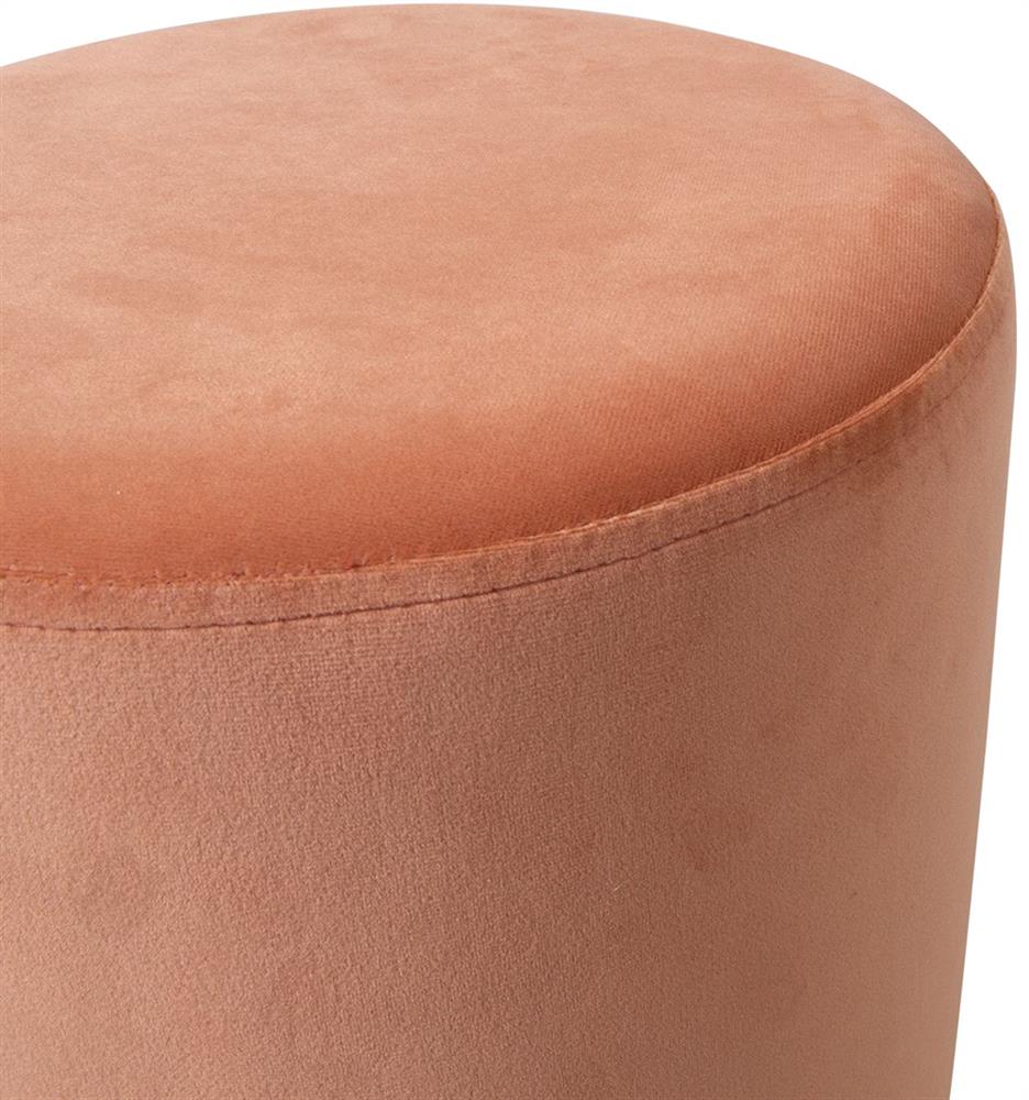 Pouf La Perla | size: Width: 35cm, Height: 42cm, Depth: 35cm | color: Coral | image: 2 | variant: 1006105