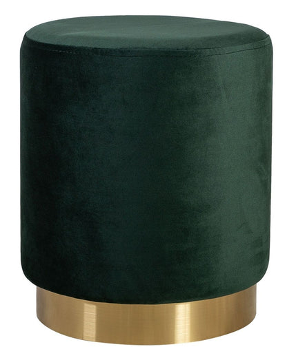 Pouf La Perla | size: Width: 35cm, Height: 42cm, Depth: 35cm, Diameter: 35cm | color: Green | image: 0 | variant: 1006100