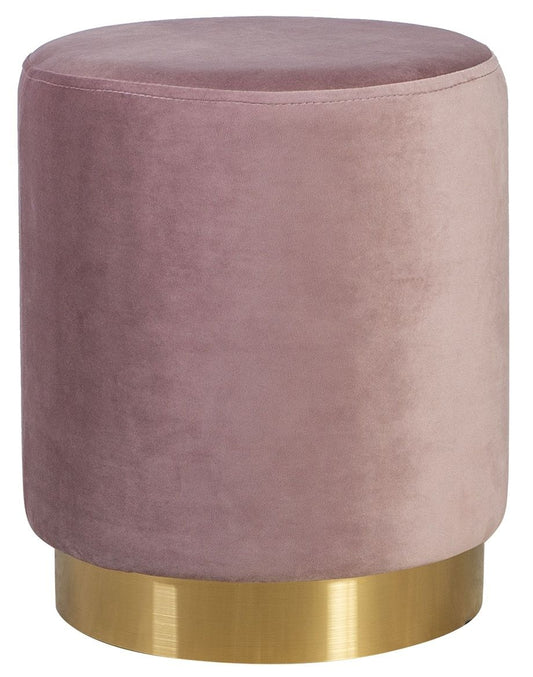 Pouf La Perla | size: Width: 35cm, Height: 42cm, Depth: 35cm, Diameter: 35cm | color: Pink | image: 0 | variant: 1006096