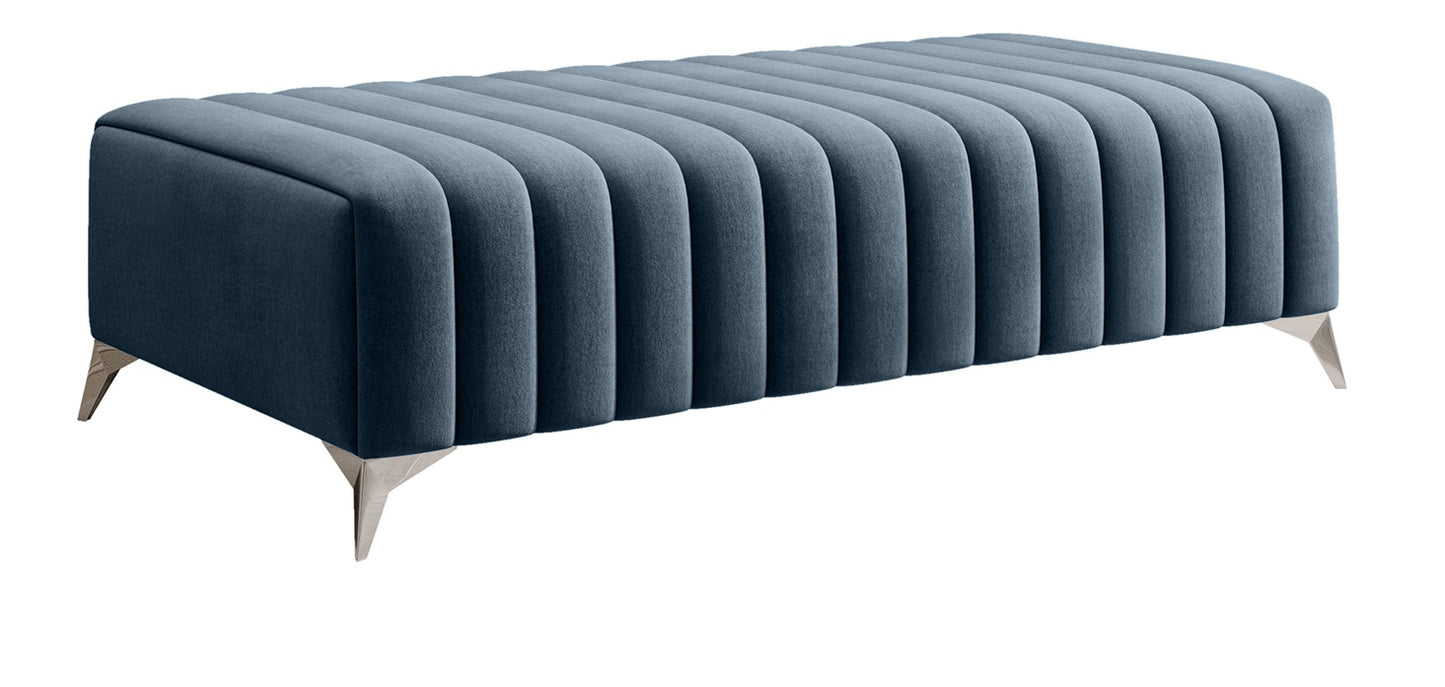 Pouf Laurence | size: Width: 132cm, Height: 36cm, Depth: 64cm | color: Monolith | image: 0 | variant: 1005849