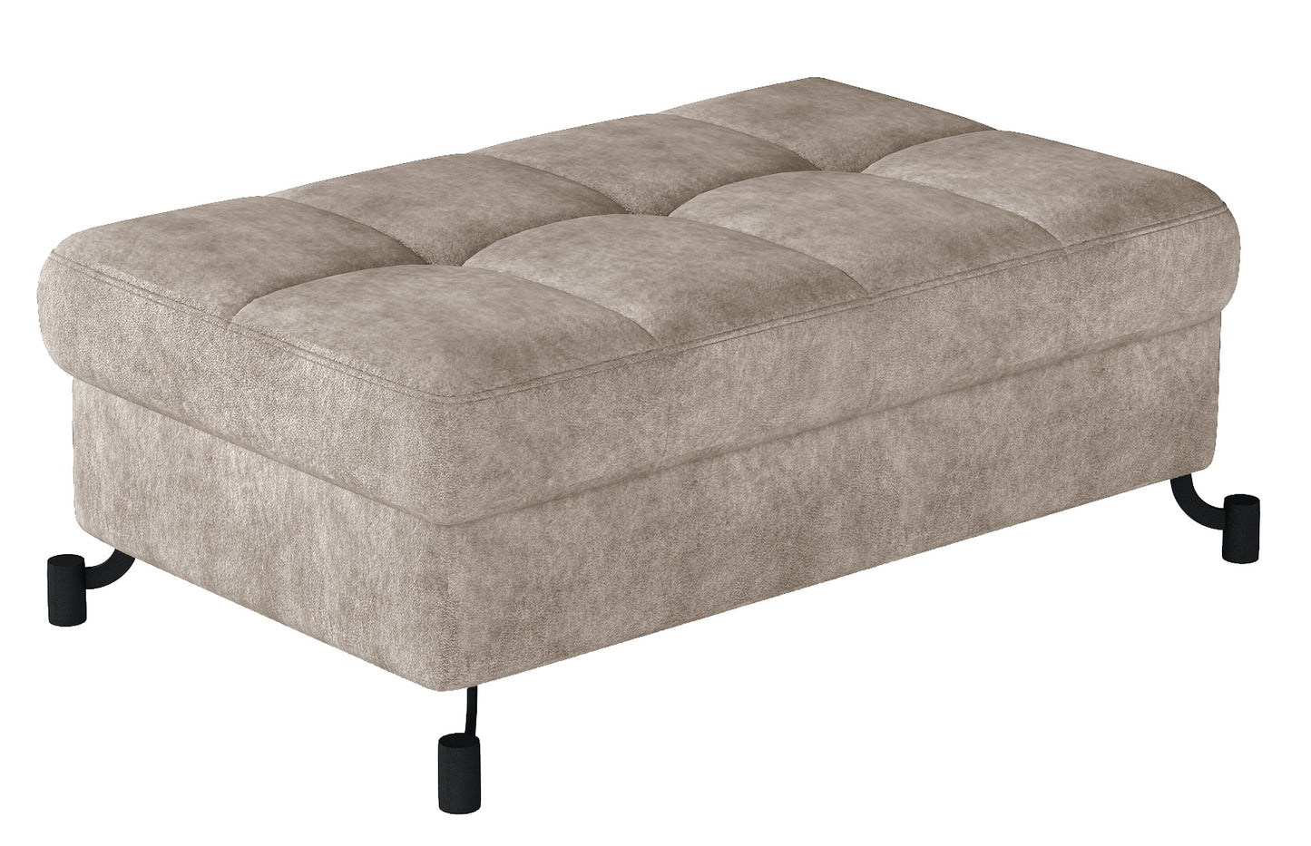Pouf Lorelle | size: Width: 100cm, Height: 45cm, Depth: 70cm | color: Dora | image: 0 | variant: 1005895