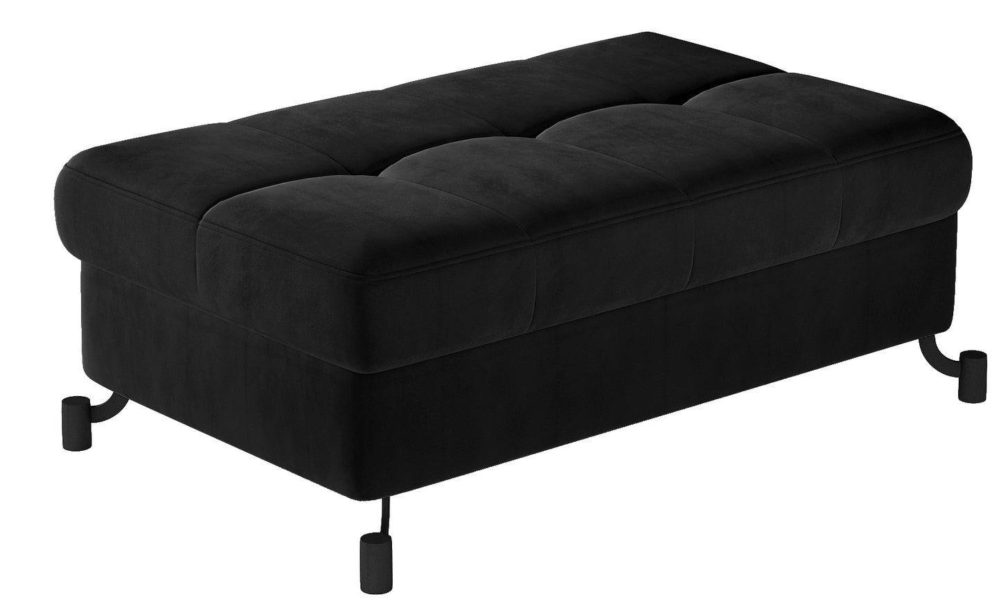 Pouf Lorelle | size: Width: 100cm, Height: 45cm, Depth: 70cm | color: Mat/Velvet | image: 0 | variant: 1005891