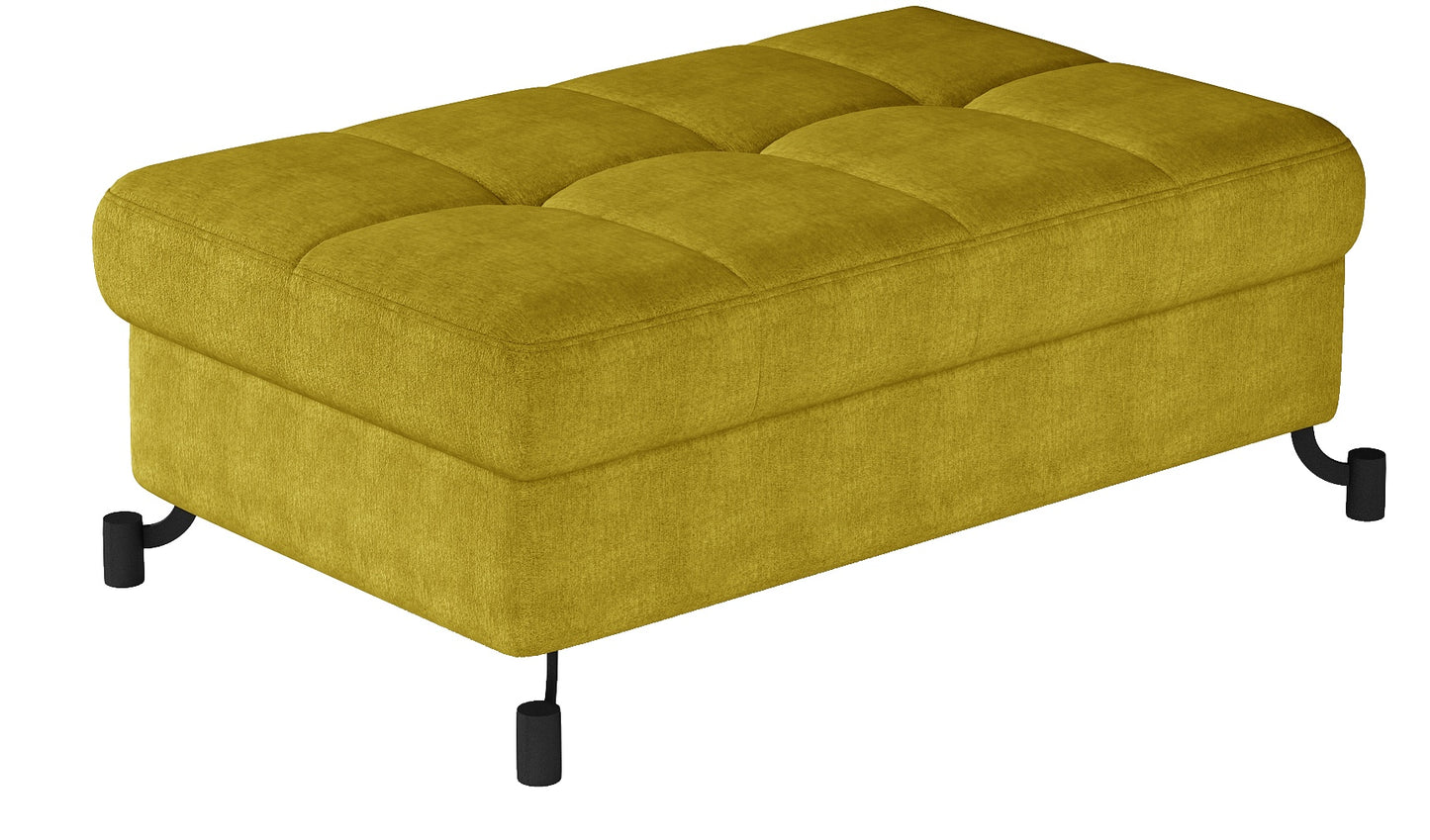 Pouf Lorelle | size: Width: 100cm, Height: 45cm, Depth: 70cm | color: Omega | image: 0 | variant: 1005903