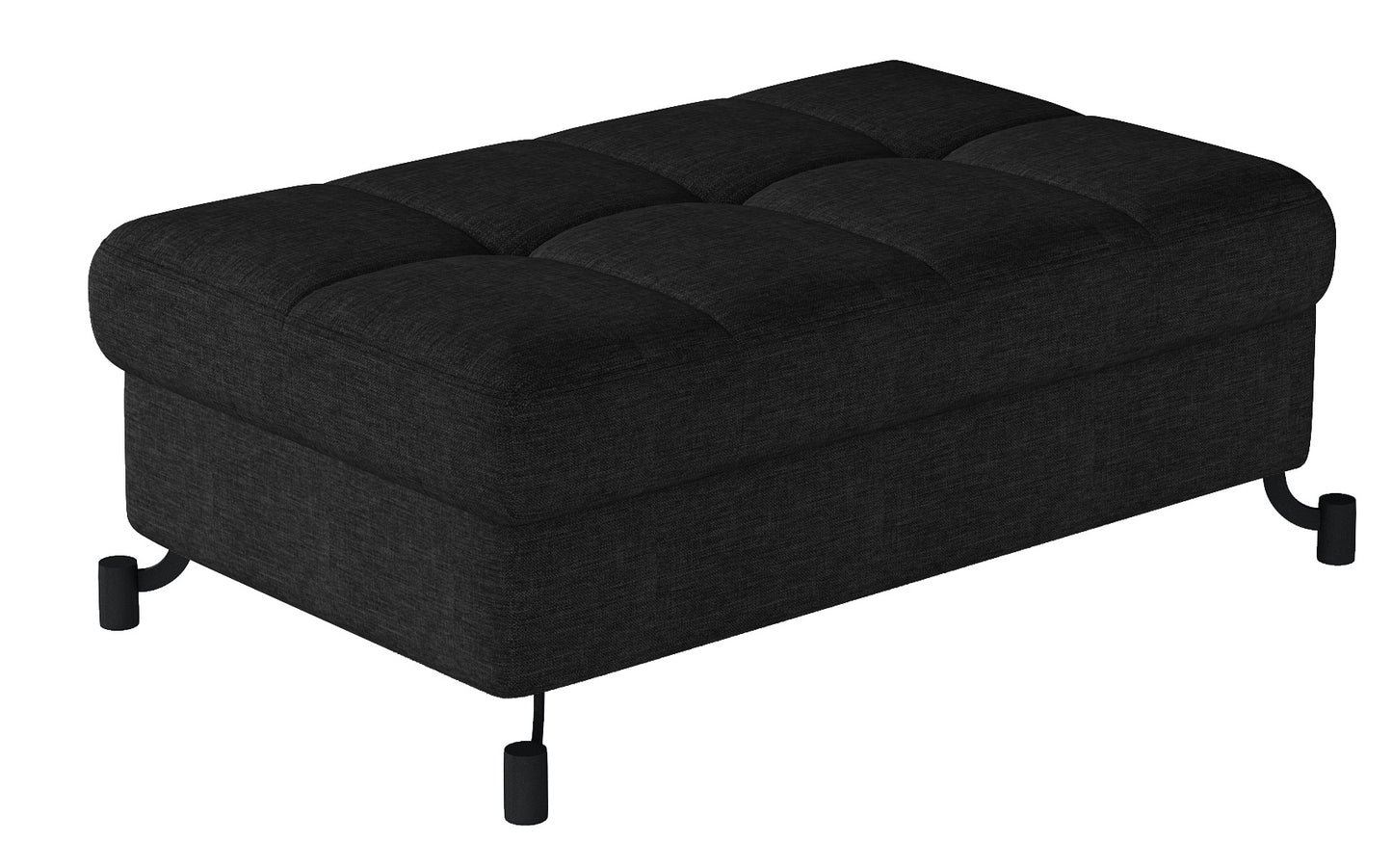 Pouf Lorelle | size: Width: 100cm, Height: 45cm, Depth: 70cm | color: Sawana | image: 0 | variant: 1005909