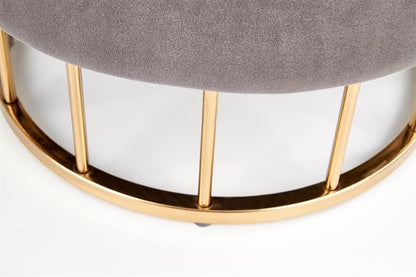 Pouf Minty | size: Width: 37cm, Height: 41cm, Depth: 37cm, Diameter: 37cm | color: Gray | image: 2 | variant: 1006074