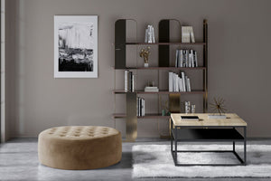 Pouf Monty | size: Width: 70cm, Height: 28cm, Depth: 70cm | color: Beige | image: 1 | variant: 1005950