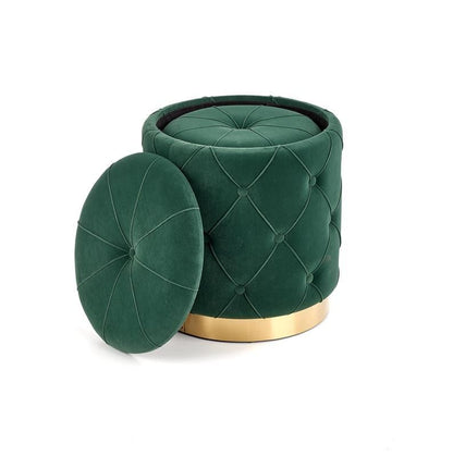 Pouf Polly | size: Width: 33cm, Height: 38cm, Depth: 33cm, Diameter: 33-40cm | color: Green | image: 2 | variant: 1006080