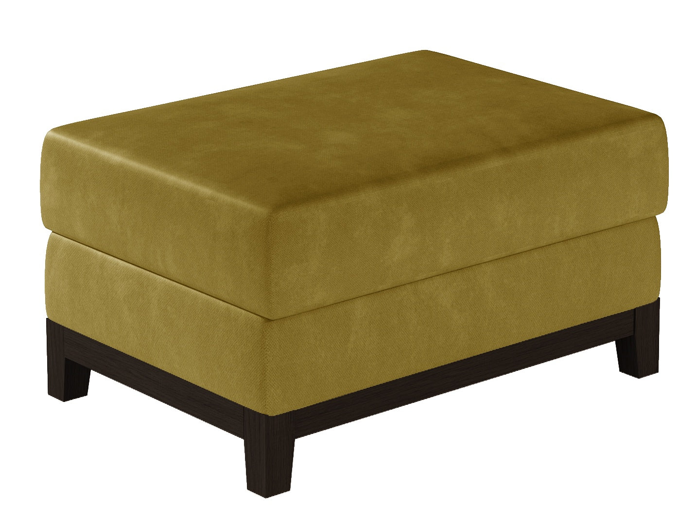 Pouf Selene | size: Width: 100cm, Height: 41cm, Depth: 70cm | color: Yellow | image: 0 | variant: 1006005