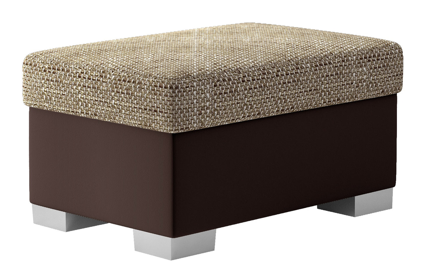 Pouf Viterbo | size: Width: 85cm, Height: 42cm, Depth: 55cm | color: Berlin/Soft | image: 0 | variant: 1010493