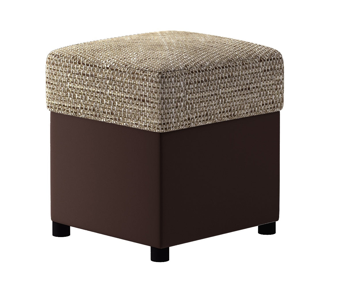 Pouf West Leningrad | size: Width: 35cm, Height: 35cm, Depth: 35cm | color: Berlin/Soft | image: 0 | variant: 1010472