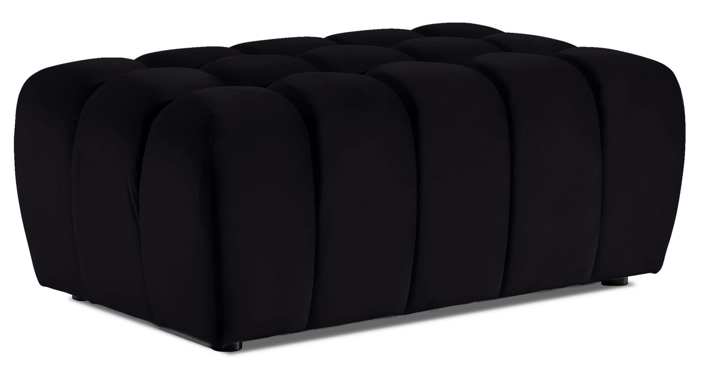Pouf West Orebro | size: Width: 102cm, Height: 40cm, Depth: 64cm | color: Mat/Velvet | image: 0 | variant: 1010362