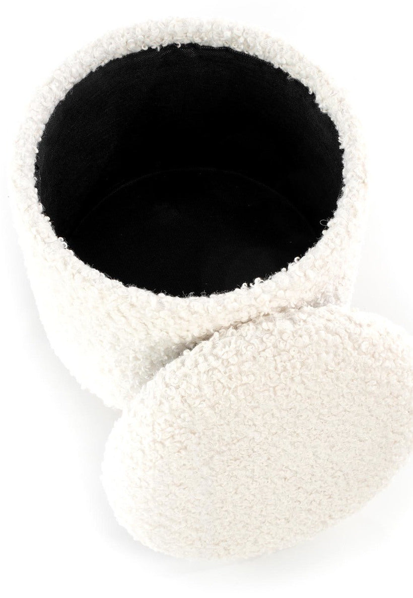 Pouf West Selfoss | size: Width: 38cm, Height: 43cm, Depth: 38cm | color: White | image: 3 | variant: 1007540