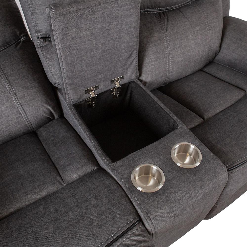 Recliner East Liepaja | size: Length: 68cm, Height: 105cm, Depth: 190cm | color: Gray | image: 5 | variant: 1006307