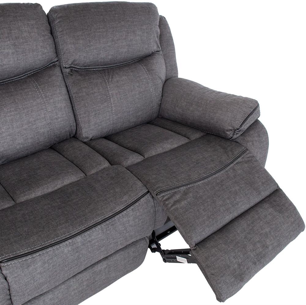 Recliner East Liepaja | size: Length: 98cm, Height: 105cm, Depth: 213cm | color: Gray | image: 4 | variant: 1006306
