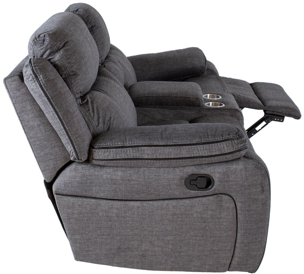 Recliner Gentry 1 | size: Length: 68cm, Height: 105cm, Depth: 190cm | color: Gray | image: 6 | variant: 1017629