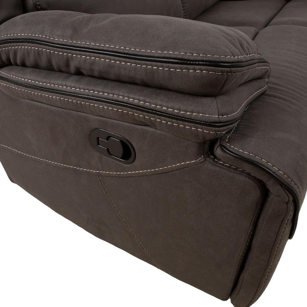 Recliner Gordy 1 | size: Length: 93cm, Height: 106cm, Depth: 163cm | color: Gray | image: 4 | variant: 1017635