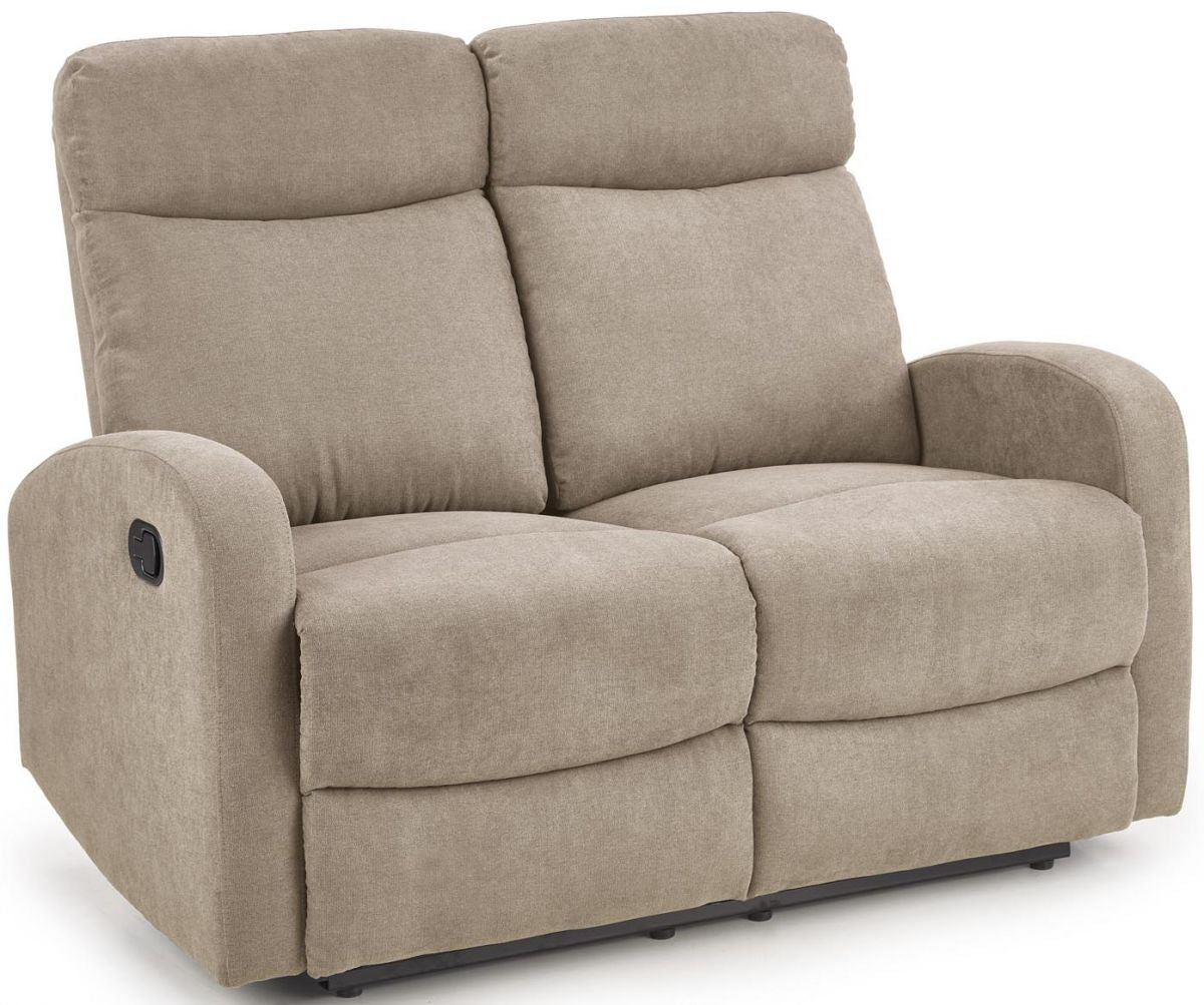 Recliner Oslo 2S | size: Width: 128cm, Height: 79cm, Depth: 158cm | color: Beige | image: 0 | variant: 1012433