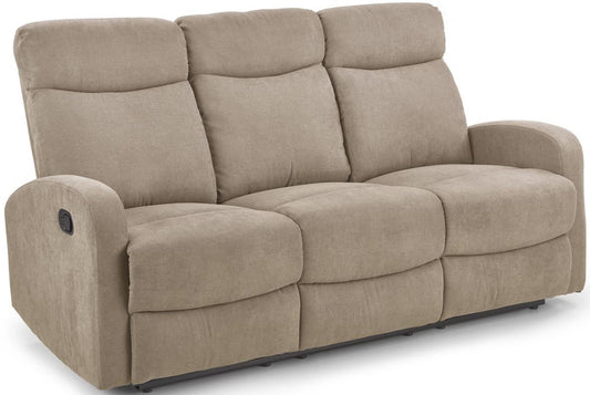 Recliner Oslo 3S | size: Width: 180cm, Height: 79cm, Depth: 158cm | color: Beige | image: 0 | variant: 1012434